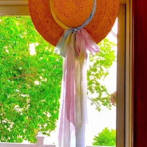 LoveShackFancy Ribbon Hat Tie Dye Band